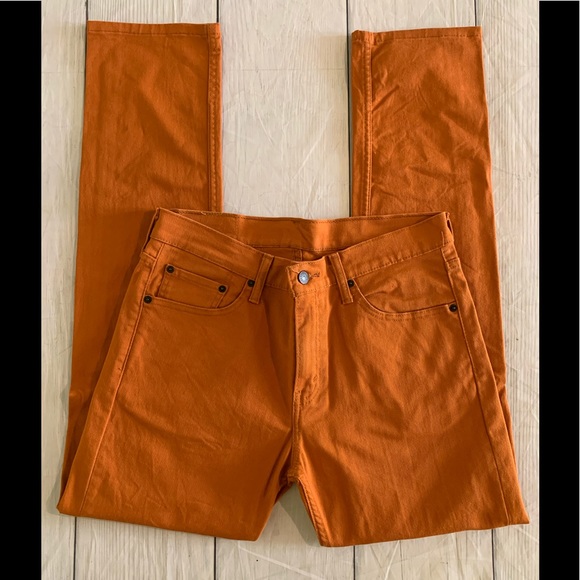 Levi’s Men’s Size 33x32 Rust Color 511 Jeans - Picture 3 of 10